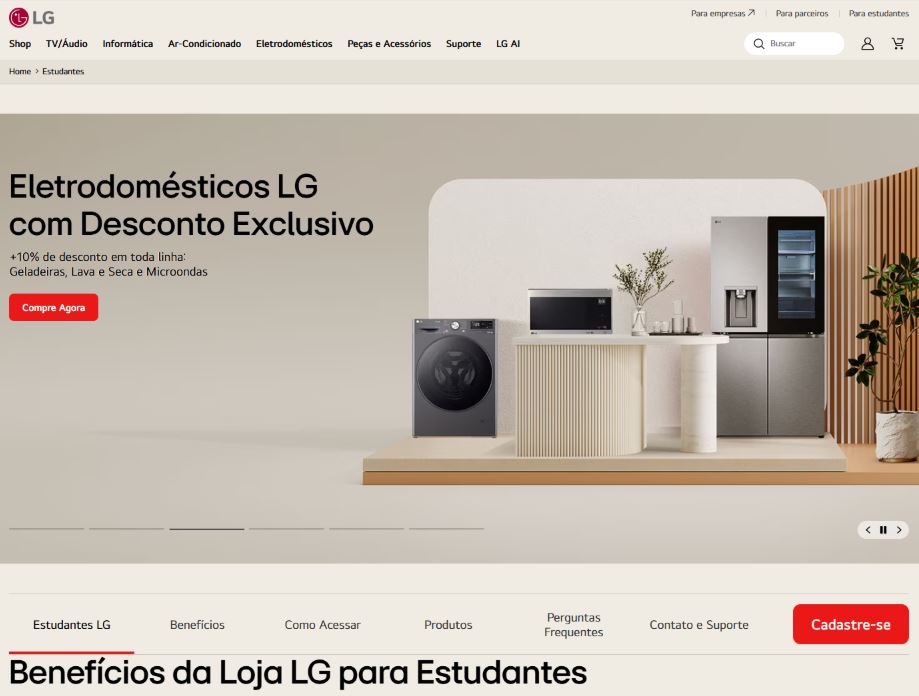 LG brasil desconto estudante 1